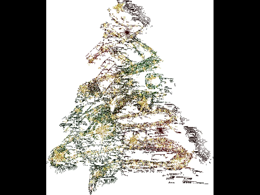 Коледна анимирана картичка!Светеща елха!