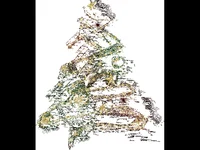 Коледна анимирана картичка!Светеща елха!