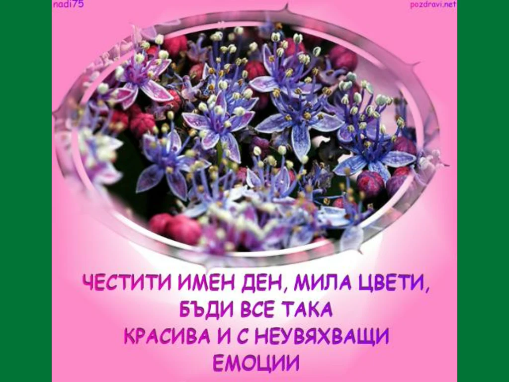 Цветница имен ден!
