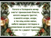 Коледната вечер!