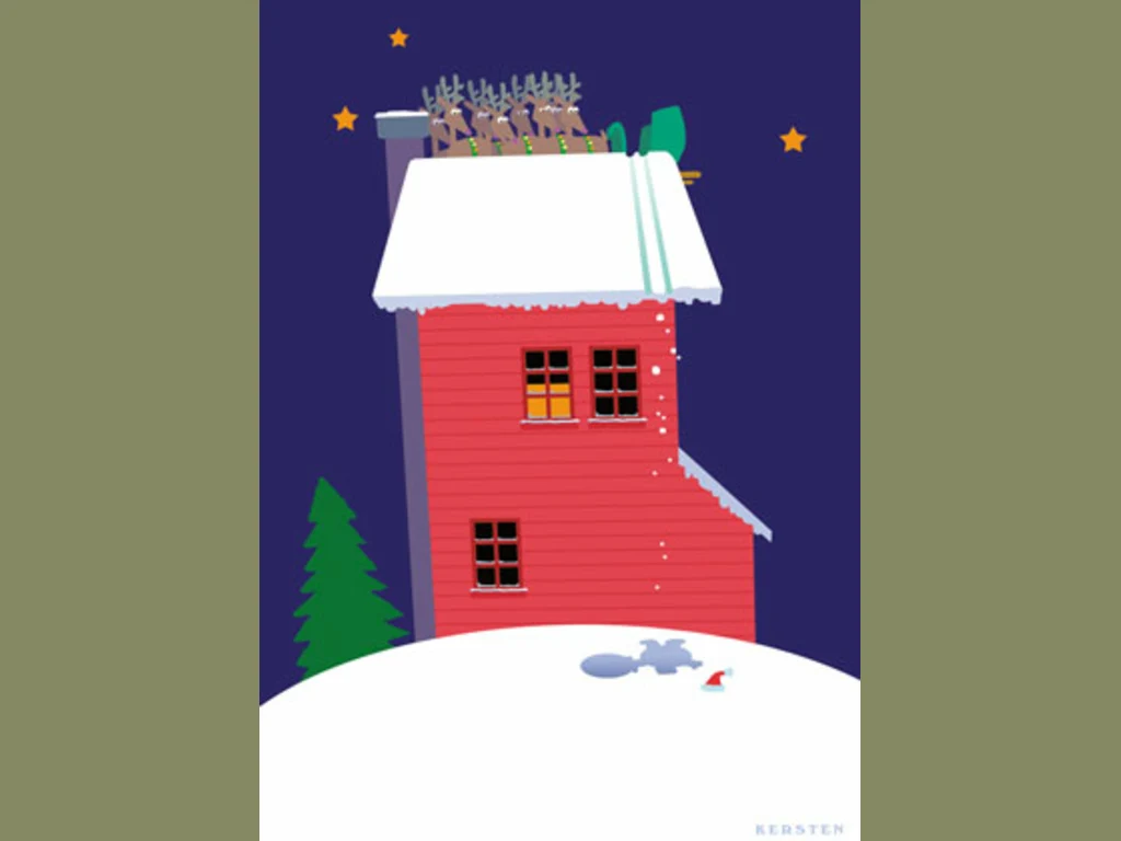 Забавна Коледна Картичка