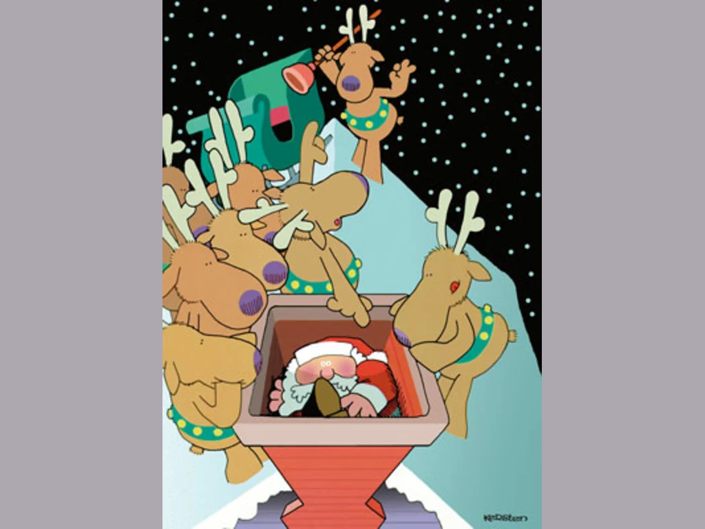 Забавна Коледна Картичка