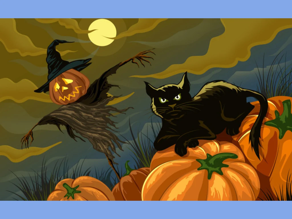 Картичка типична Хелоуин!