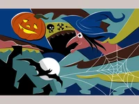 Картичка типична Хелоуин!