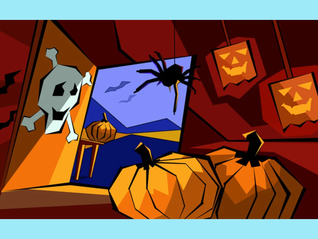 Картичка типична Хелоуин!