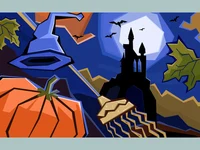 Картичка типична Хелоуин!