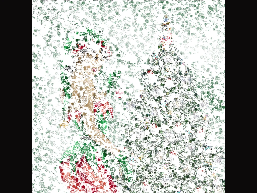 Коледна анимирана картичка-светеща елха!!