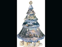 Коледна анимирана картичка!Светеща елха!