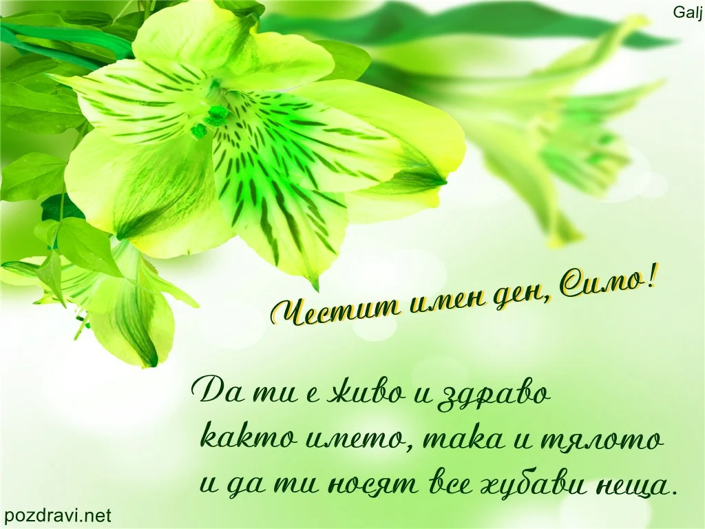 честит имен ден,Симо