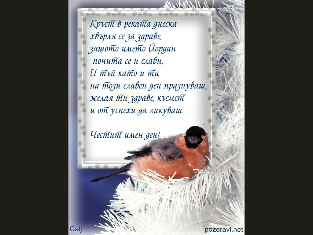 Честит имен ден,Йордан!