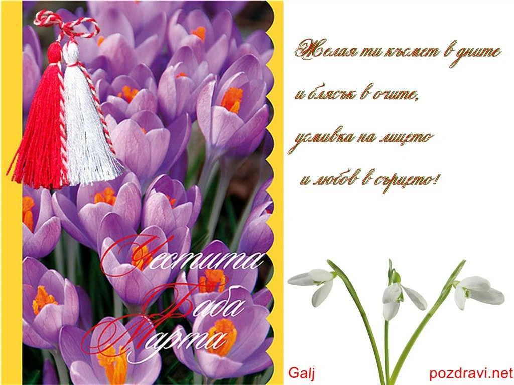 ЧЕСТИТА БАБА МАРТА!