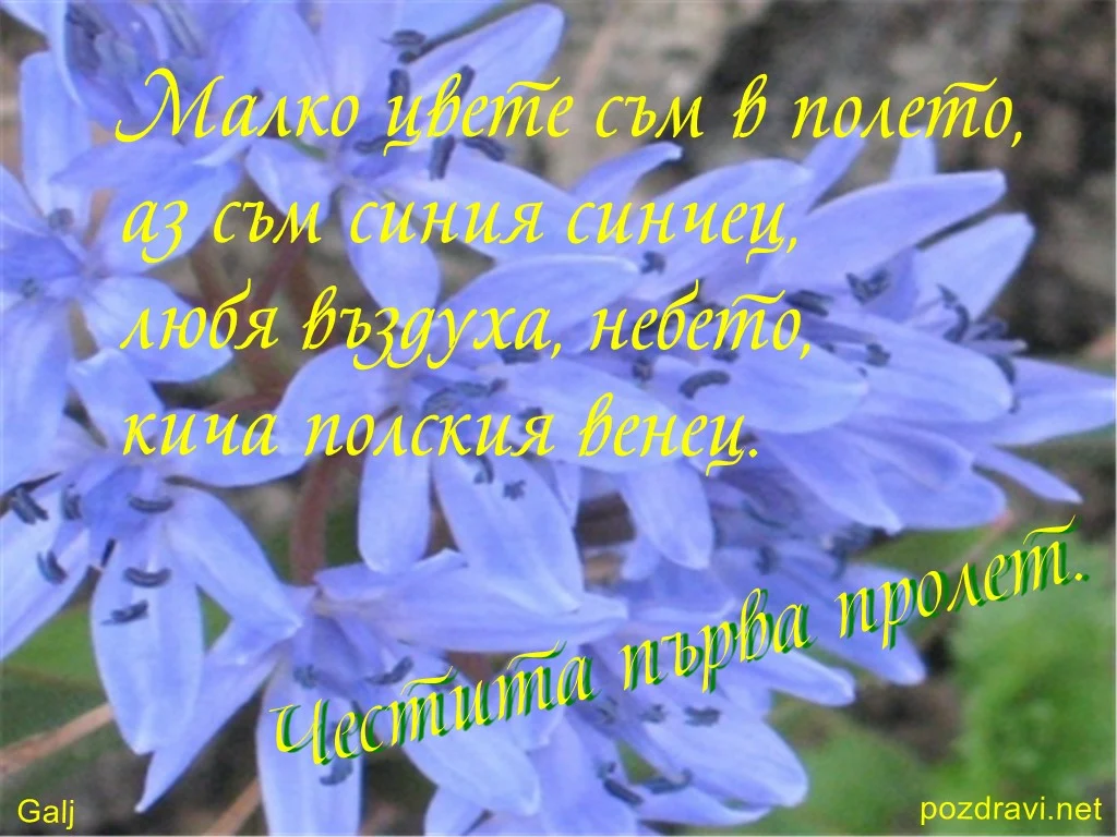 Честита първа пролет.
