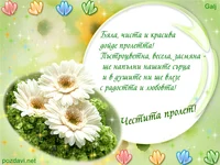 Честита първа пролет.
