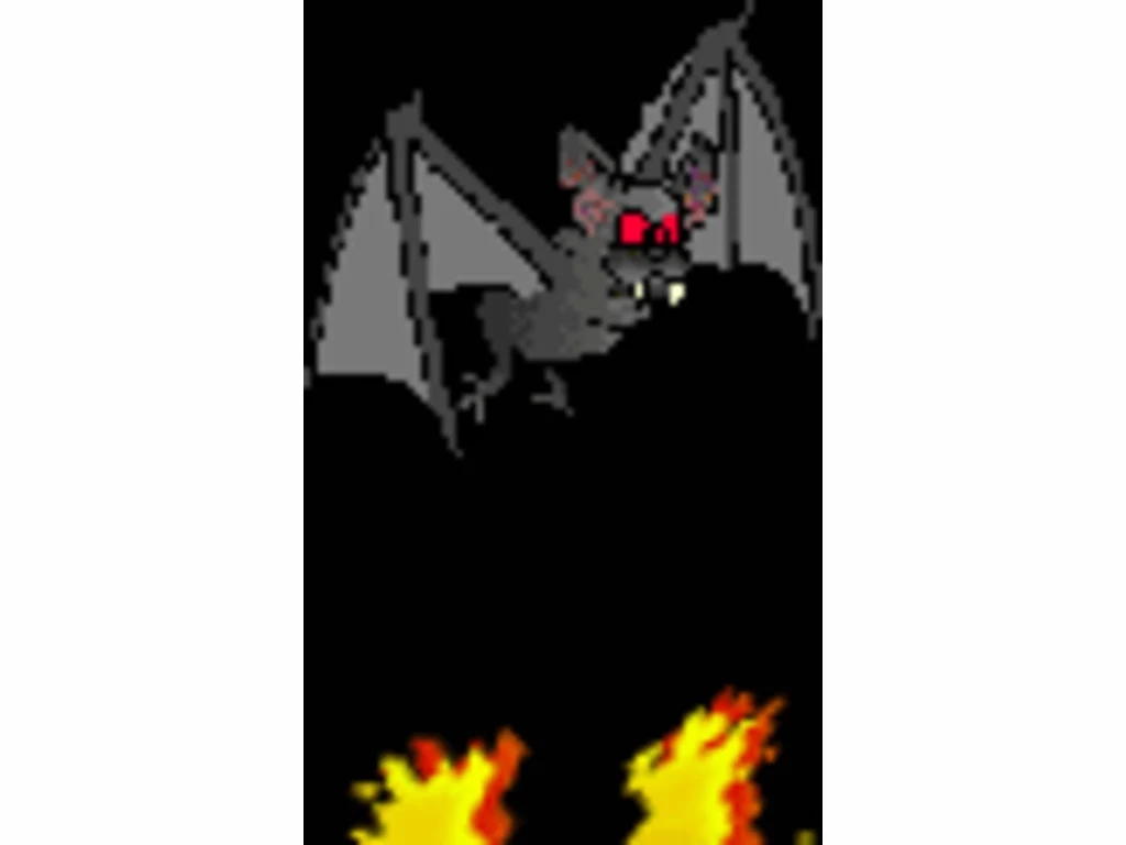 halloween  картичка с анимиран прилеп