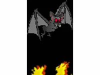 halloween  картичка с анимиран прилеп