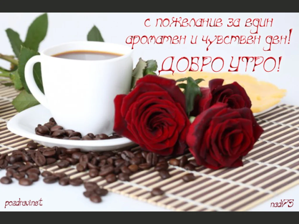 Кафе и рози