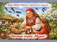 Баба Марта бързала, мартенички вързала