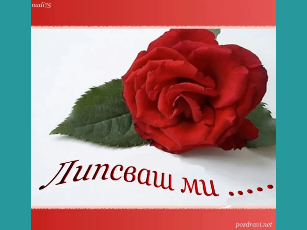 Липсваш ми ...