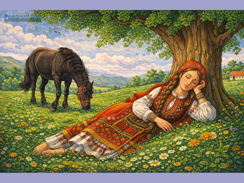 Полегнала е Тодора