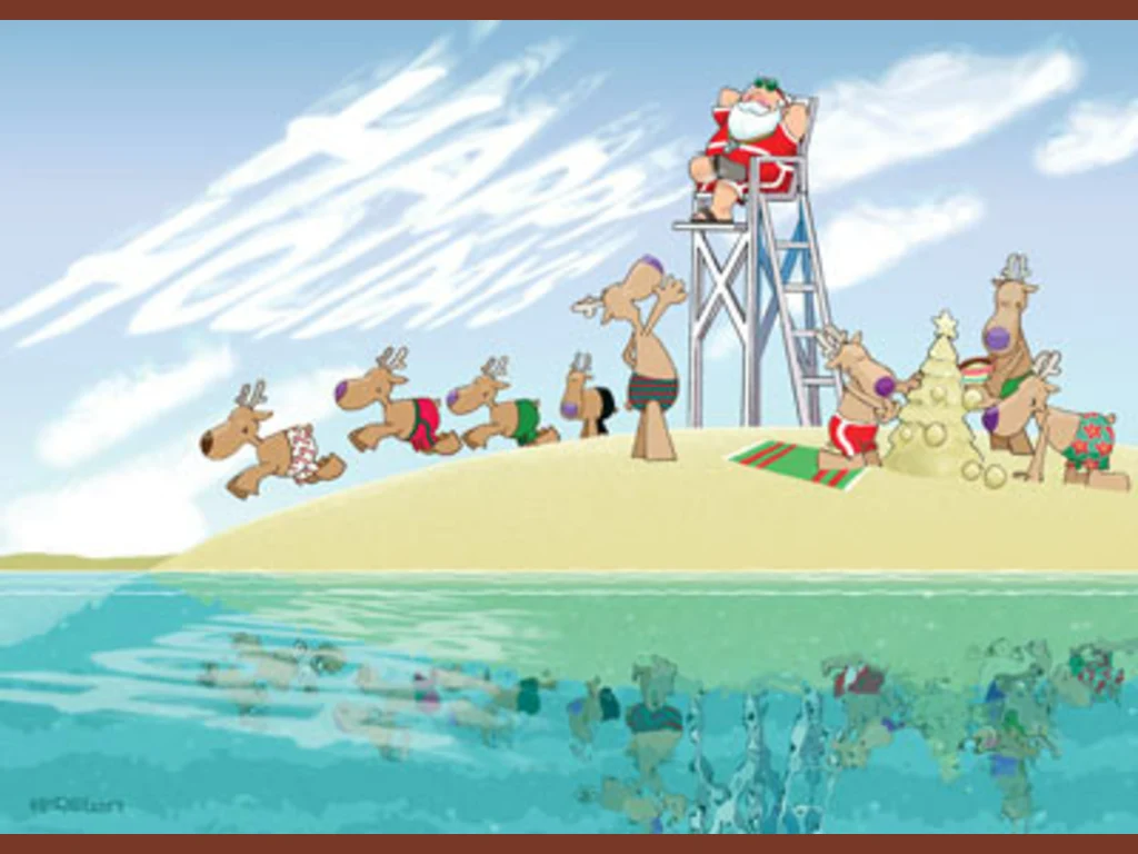 Забавна Коледна Картичка-живота е чудесен!