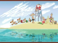 Забавна Коледна Картичка-живота е чудесен!