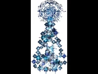 Коледна анимирана картичка-нощна синя магия!