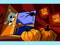 Картичка типична Хелоуин!