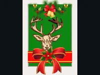 Коледен Елен украсен!