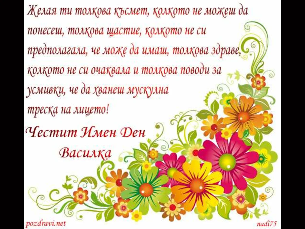 Честит имен ден Василка!!!