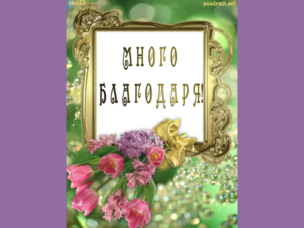 Много Благодаря!