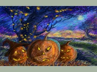 Картичка типична Хелоуин!